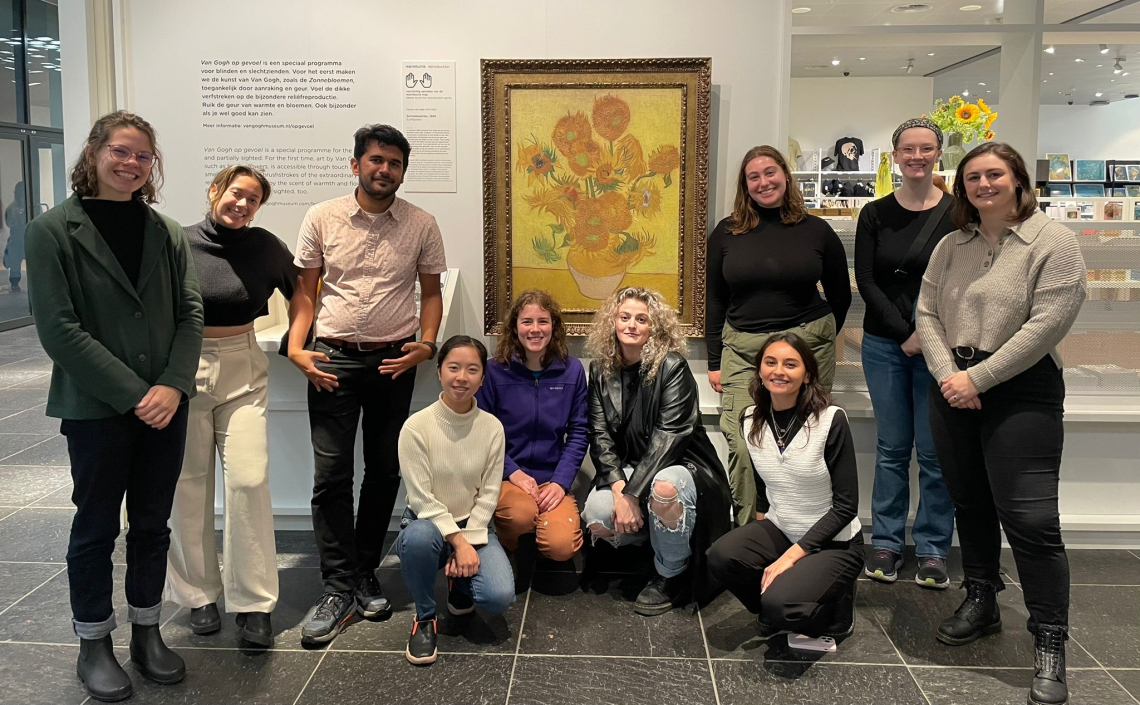 Excursion with the US Fulbright grantees in Amsterdam, visiting the Van Gogh Museum and the Royal Palace