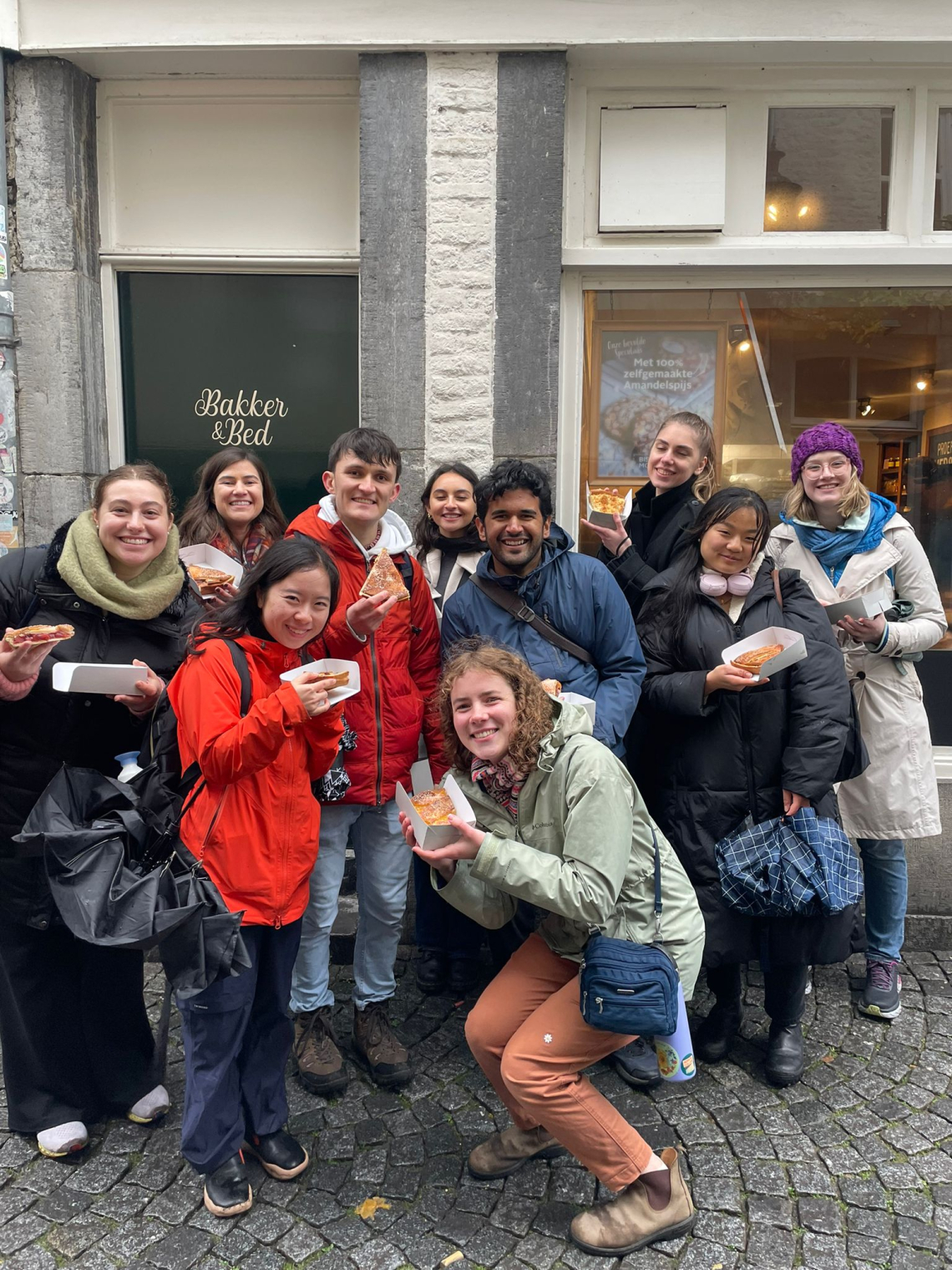 Excursion with the US Fulbright grantees to Maastricht, trying to find the best Maastricht pastry