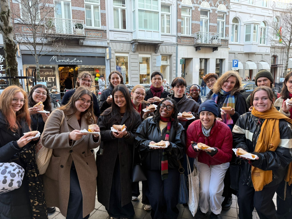 Maastricht Vlaai Eating