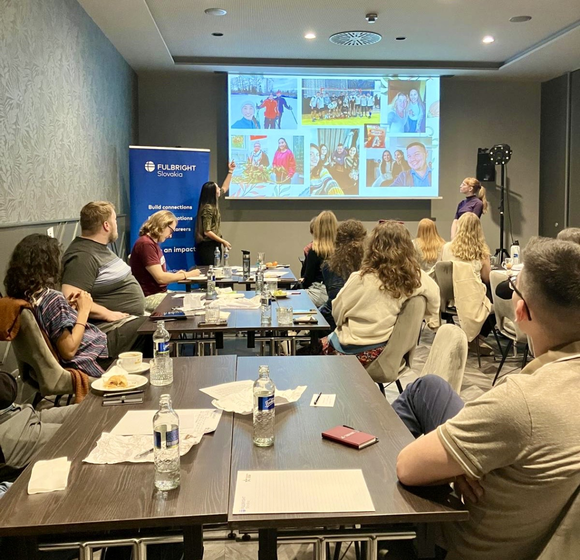 Fulbright grantees at the mid-year conference, viewed from the back of the room