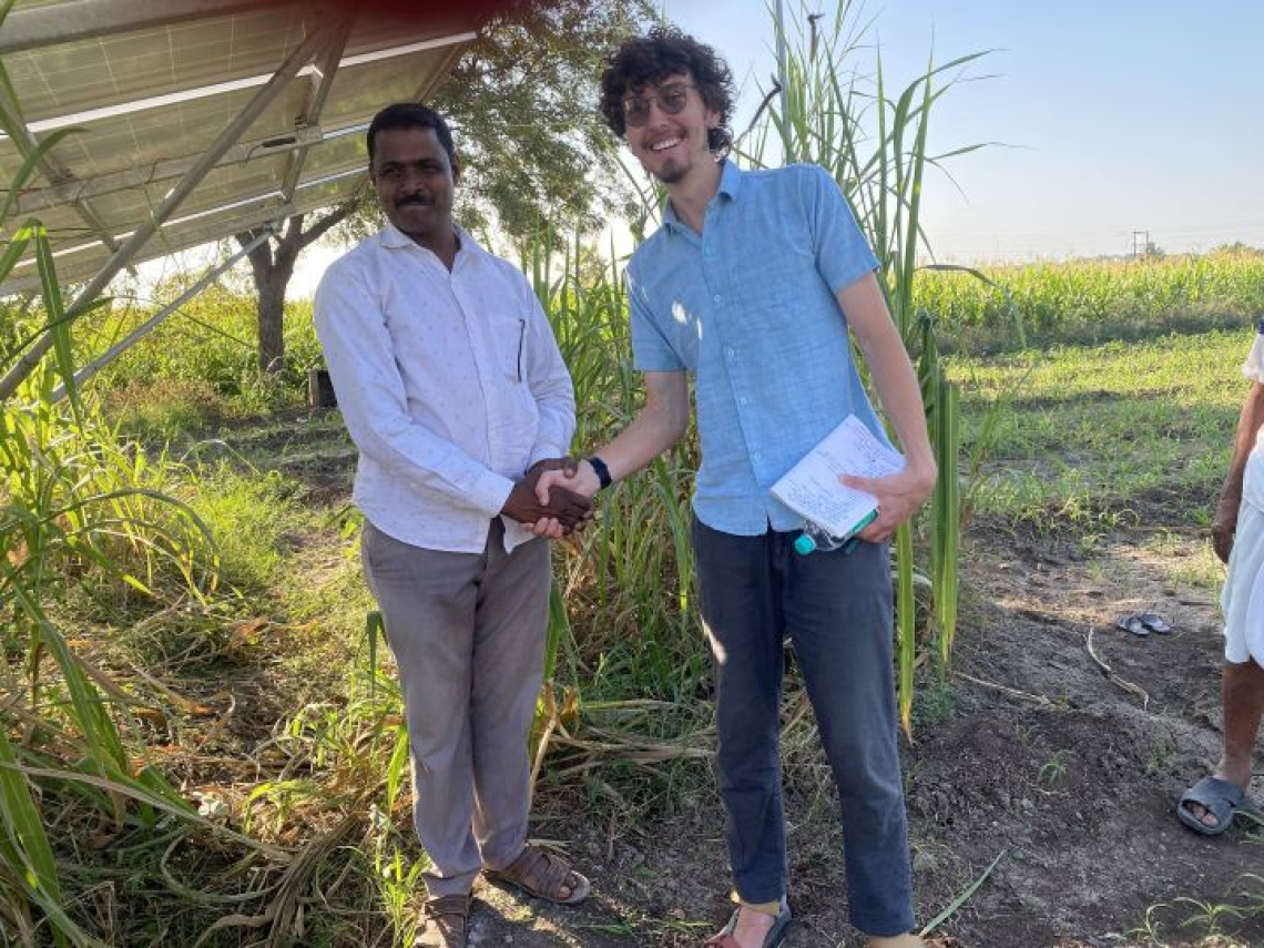 Student zac resized.jpg Researcher in the field